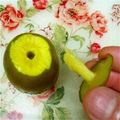 ニコニコまっきー's cooksnap of when they made ★コツ★キウイの芯の取り方♪.