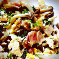 ゆーくまこ's cooksnap of when they made ベーコンとしめじとほうれん草のバター炒め.