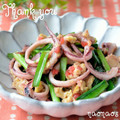 naonaos's cooksnap of when they made 旦那の好きな　イカと韮の卵とじ♥.