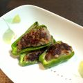 うかやす's cooksnap of when they made 合い挽肉のピーマンの肉詰め.