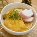 反省堂書店（のぐち）'s cooksnap of when they made きつねうどんの茶碗蒸し（きつね小田巻蒸）.