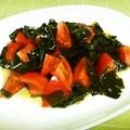 mami323's cooksnap of when they made 超かんたん！トマトとわかめのサラダ.