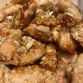 Blue's cooksnap of when they made たれ絶賛！元祖鶏むね肉のやわらか油淋鶏.