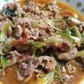 bellchia's cooksnap of when they made 簡単♪豚肉と水菜の中華炒め.