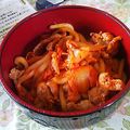 そんしさま's cooksnap of when they made 豚キムチうどん.