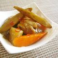 簡単手抜きママ's cooksnap of when they made 鶏ごぼうのピリ辛炒め煮.