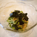 violets's cooksnap of when they made きゅうりとえのきの海苔和え.