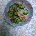 さくらすみれちゃん's cooksnap of when they made カリカリ鶏皮で✿きゅうりの酢の物✿.