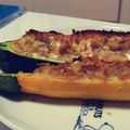 ねこたまみ's cooksnap of when they made ズッキーニボート.