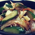 ねこたまみ's cooksnap of when they made きゅうりと牛肉の炒めもの.