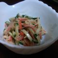 とら〜ず's cooksnap of when they made 超簡単！副菜にも☆胡瓜とカニカマのサラダ.