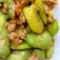 にこ２５にこ's cooksnap of when they made ✿そら豆の肉味噌炒め✿.