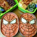 フォーママ's cooksnap of when they made キャラ弁 ★ スパイダーマン.
