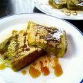 belg's cooksnap of when they made お抹茶ミルクのフレンチトースト( -^).