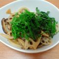 はぎキッチン's cooksnap of when they made 蓮根のバタぽん炒め～♫大葉風味♪.