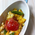 あい葉's cooksnap of when they made トマトといんげんのほわっと卵炒め.