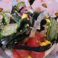 しろうささん's cooksnap of when they made 簡単★角切りトマトとワカメの歯応えサラダ.