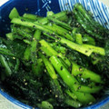 ぶーたーこー's cooksnap of when they made ✿ねりごまと黒ごまで小松菜の胡麻和え✿.