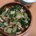 ﾏﾕｺｺ's cooksnap of when they made 青菜ときのこのナムル風味.