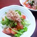 かこ☆かっちゃん's cooksnap of when they made 新玉ねぎ・三葉・トマトの削り節ポンサラダ.