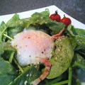 makuran123's cooksnap of when they made 手作り温泉卵♪ほうれん草のシーザーサラダ.