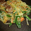 greenairyopen's cooksnap of when they made もちもち♡ニラともやしの変わりチヂミ.