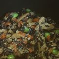 お気楽ママさん's cooksnap of when they made 豆腐とひじきの炒り豆腐.