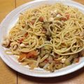 yangyangs's cooksnap of when they made ✿イカと茄子のトマトクリームパスタ✿.