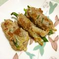 nuri0's cooksnap of when they made 野菜の豚肉巻き～塩麹・粒マスタード風味～.