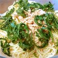 りんりんす～'s cooksnap of when they made ヘルシー簡単☆大葉とツナの醤油冷製パスタ.