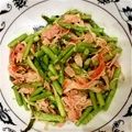 お優ちゃん's cooksnap of when they made アスパラのベーコン炒め.
