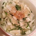 水谷　蓮's cooksnap of when they made 大根と大葉の胡麻ポン酢和え♪.
