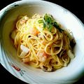 たきさんでし's cooksnap of when they made エビとアスパラの簡単パスタ.