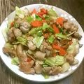 watasama's cooksnap of when they made 鶏とキャベツのレモン醤油炒め.