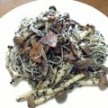 YUKIKI☆'s cooksnap of when they made きのことベーコンの黒ゴマ＆柚子胡椒パスタ.