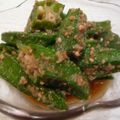asamil's cooksnap of when they made ★オクラのごま和え★.