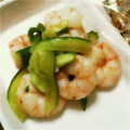 kei1101's cooksnap of when they made 海老と胡瓜のさっぱり炒め.