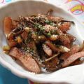 ひろみつばち's cooksnap of when they made 椎茸の軸とウインナーのガーリック炒め.