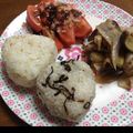 nontan1225's cooksnap of when they made ❀わさび胡麻マヨ❀おにぎり.