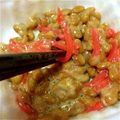 ulove's cooksnap of when they made 紅ショウガ納豆♪.