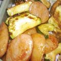 九道礼菜's cooksnap of when they made ズッキーニとウインナーのダシダ炒め.