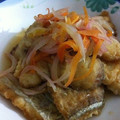 XXR's cooksnap of when they made さんまの南蛮漬け.