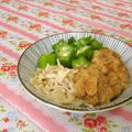 赤い電話's cooksnap of when they made エノキおくら納豆♡.