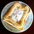 ＊なぁ＊'s cooksnap of when they made 裏が焦げない！目玉焼きマヨトースト♪.