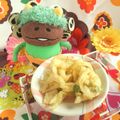 みなみんくっきんぐ's cooksnap of when they made 手抜き！新玉ねぎとグリンピースのかき揚げ.