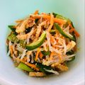 azbjbn's cooksnap of when they made もやしナムル和風油揚げ入り母の味.