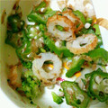 梅宮紀香's cooksnap of when they made 離乳食　おくら　と　ちくわのおかか和え.