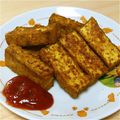 志温shion's cooksnap of when they made ◆豆腐ステーキ◆カレー味♪.