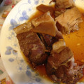 のらんのらん's cooksnap of when they made 蒸し野菜とエバラすき焼きのたれで作る角煮.