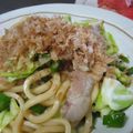 ako213's cooksnap of when they made 焼肉のタレで焼うどん！.